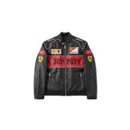 Ferrari F1 Vintage Leather Jacket - Red Edition