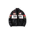 Ferrari F1 Vintage Leather Jacket - White Edition
