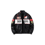Ferrari F1 Vintage Leather Jacket - White Edition
