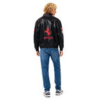 Ferrari F1 Vintage Leather Jacket - White Edition