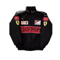 Ferrari F1 Vintage Racing Embroidered Jacket - Speedxcrafts