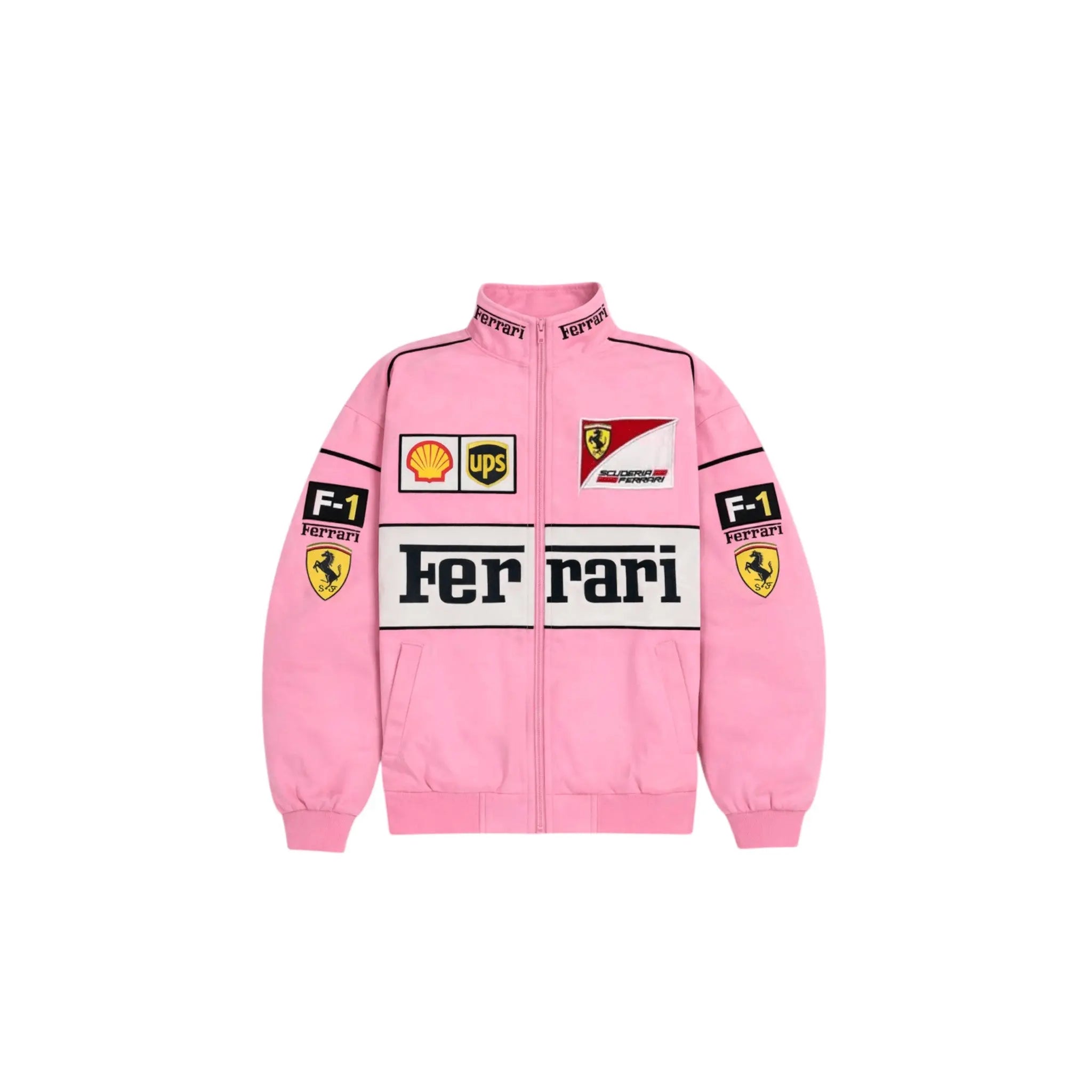 Ferrari F1 Vintage Racing Jacket - Pink Cotton Edition