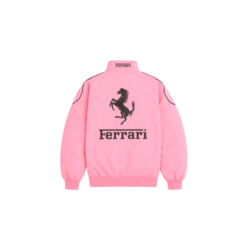 Ferrari F1 Vintage Racing Jacket - Pink Cotton Edition