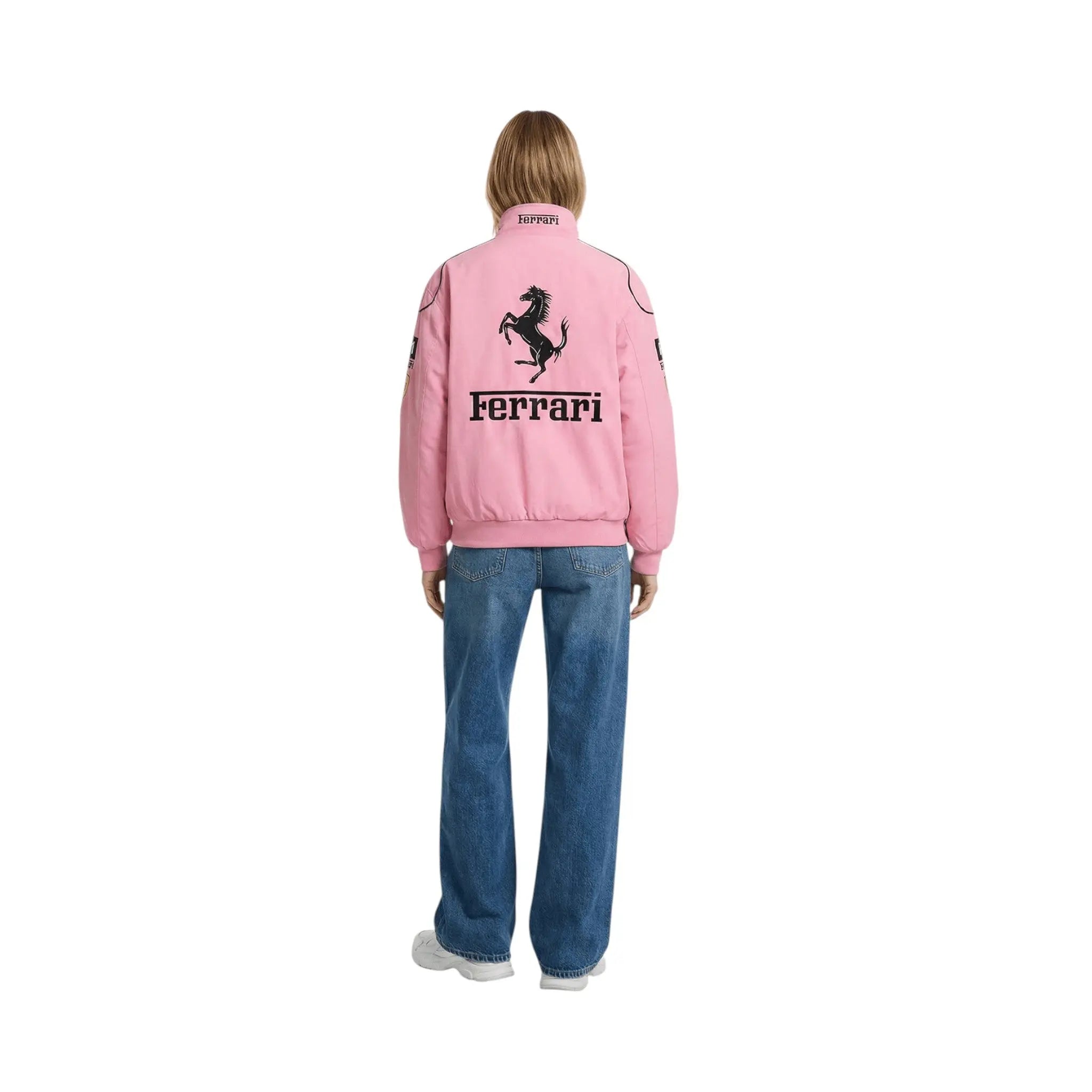 Ferrari F1 Vintage Racing Jacket - Pink Cotton Edition