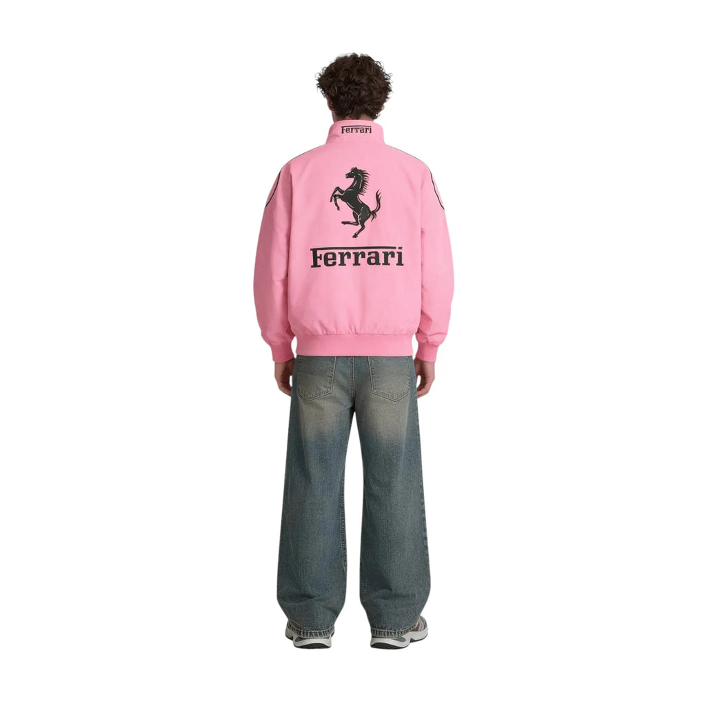 Ferrari F1 Vintage Racing Jacket - Pink Cotton Edition