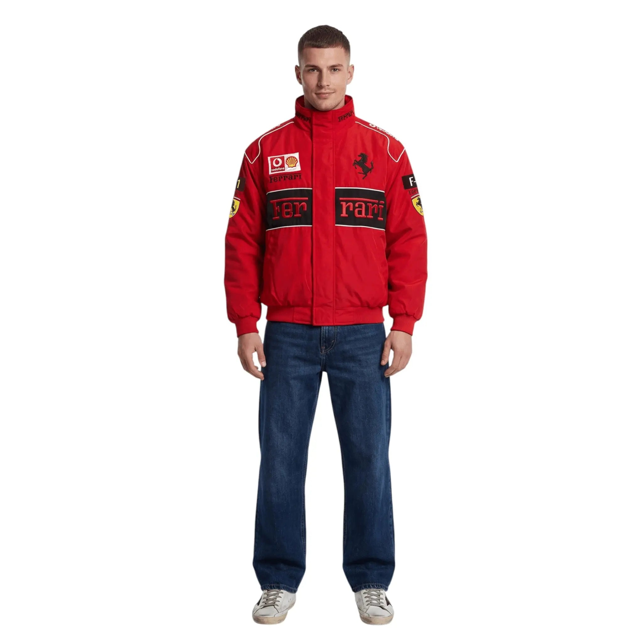 Ferrari F1 Vintage Racing Jacket - Red ZipCover Edition