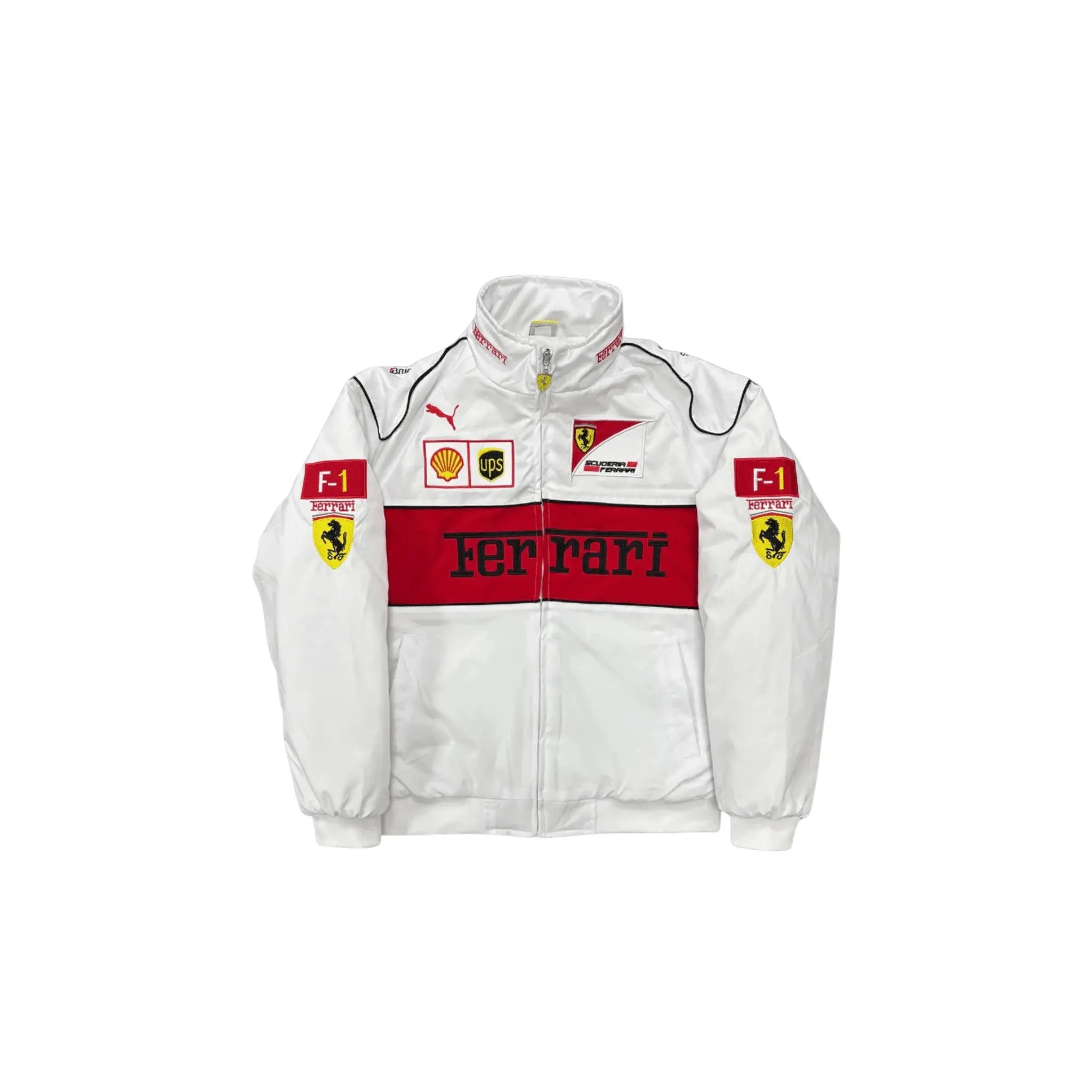 Ferrari F1 Vintage Racing Jacket - White Edition