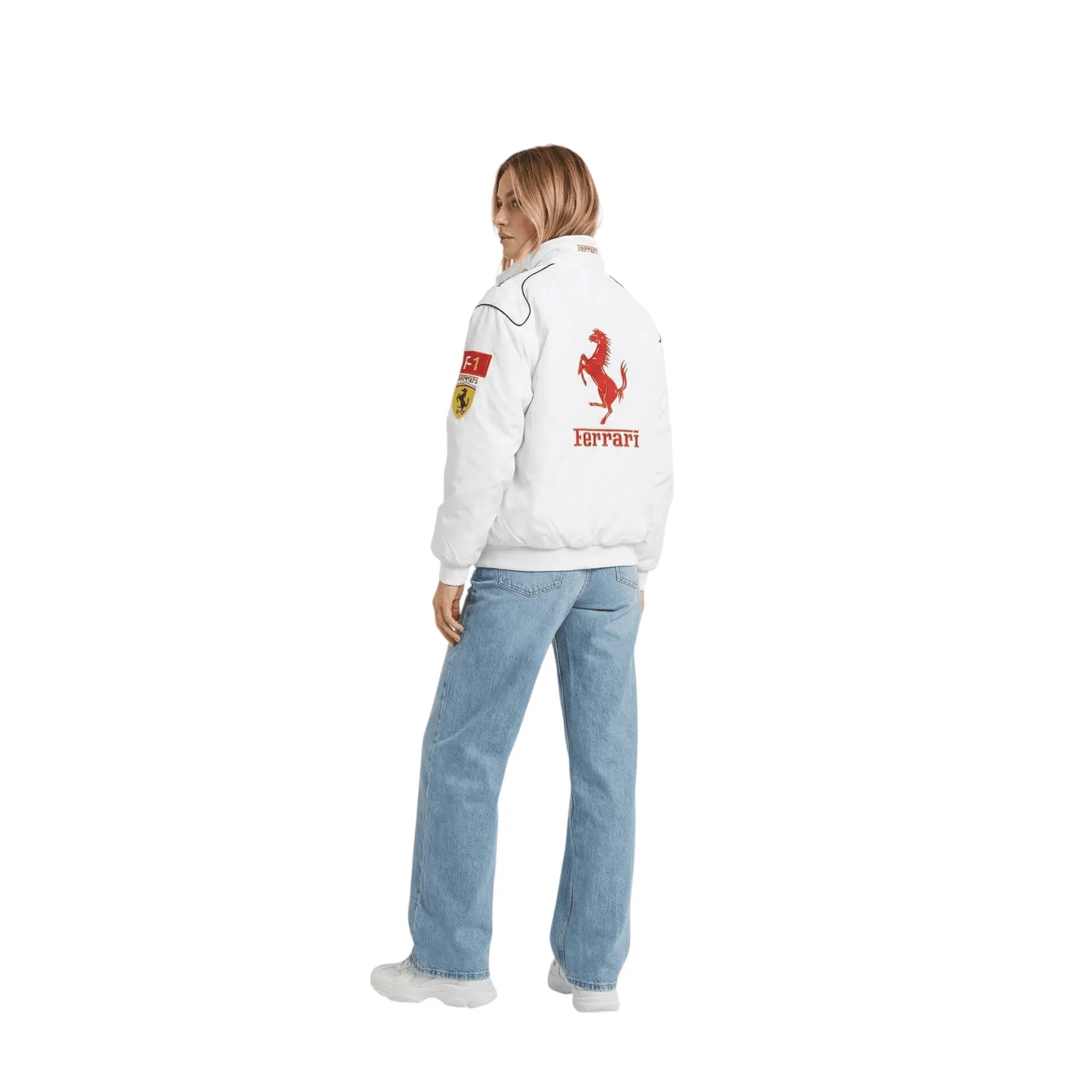 Ferrari F1 Vintage Racing Jacket - White Edition