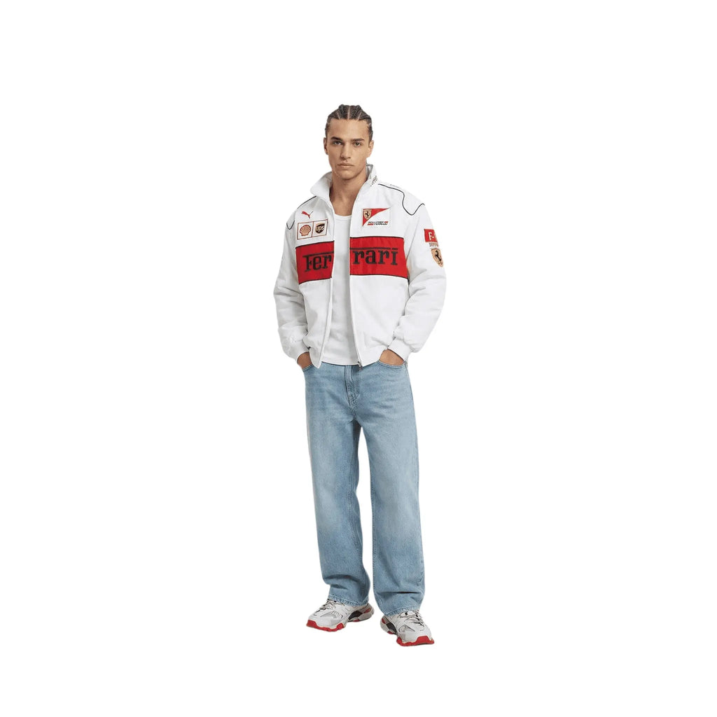 Ferrari F1 Vintage Racing Jacket - White Edition