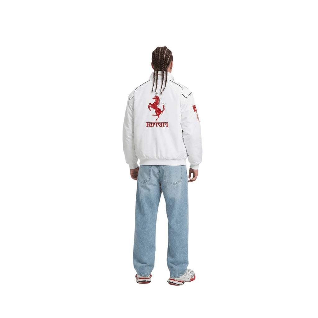 Ferrari F1 Vintage Racing Jacket - White Edition