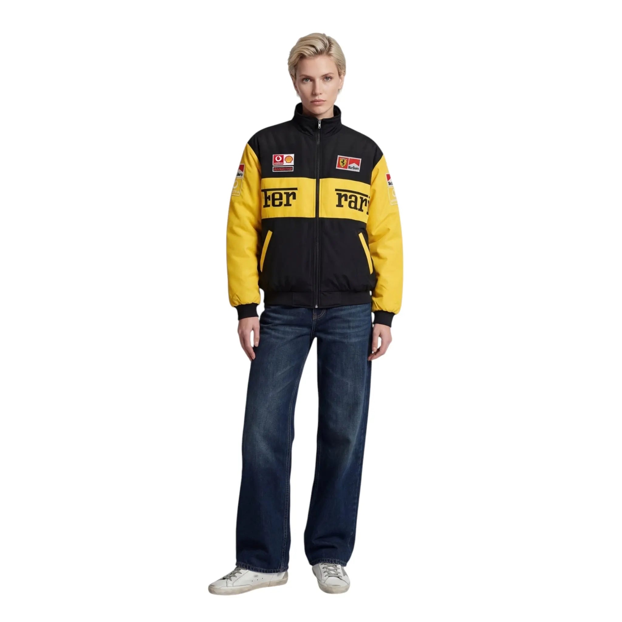 Ferrari F1 Vintage Racing Jacket - Yellow Edition