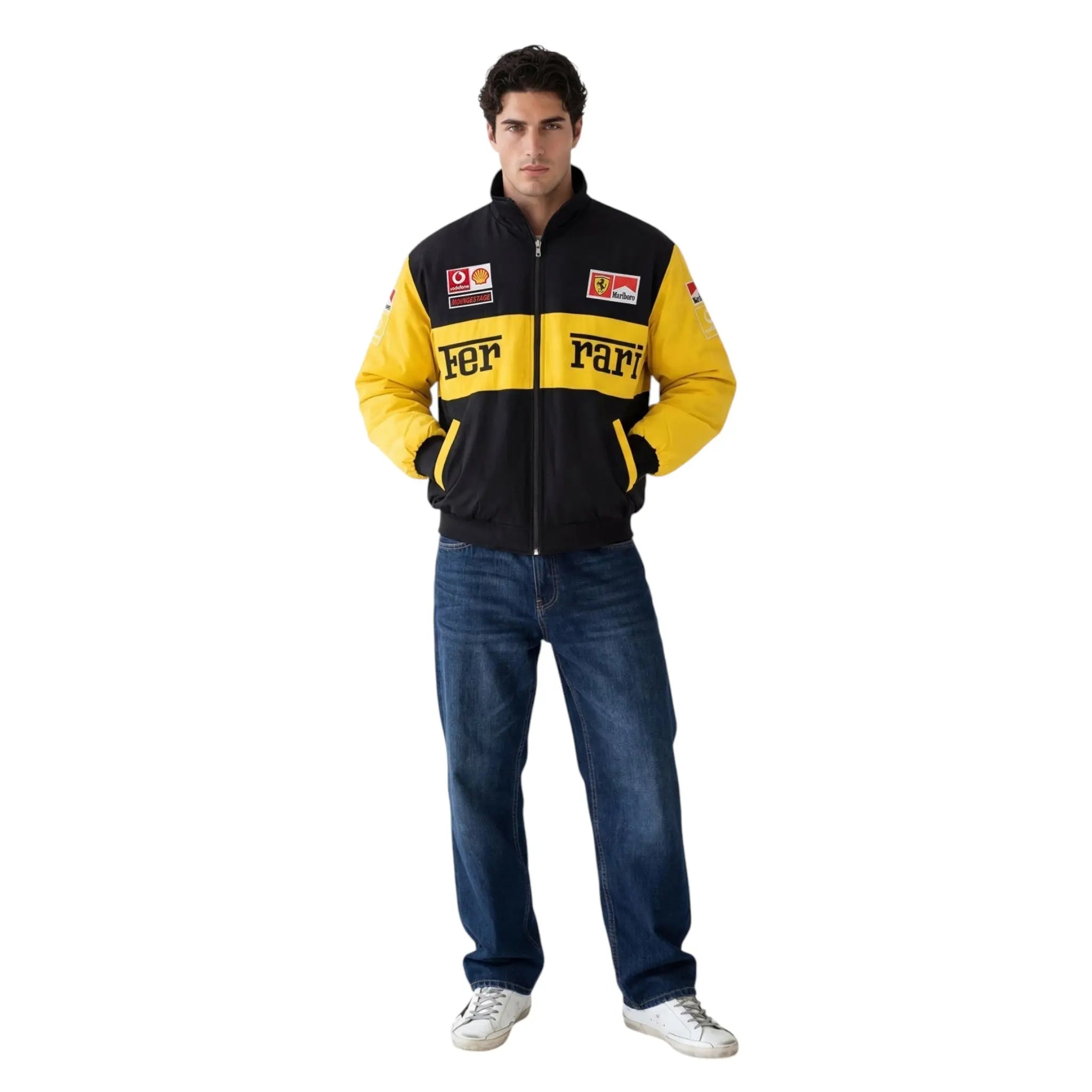 Ferrari F1 Vintage Racing Jacket - Yellow Edition