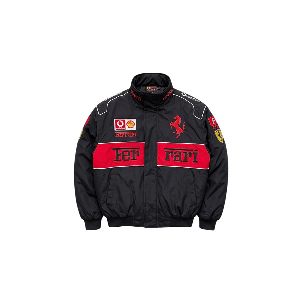 Ferrari F1 Vintage Racing Jacket - Black ZipCover Edition