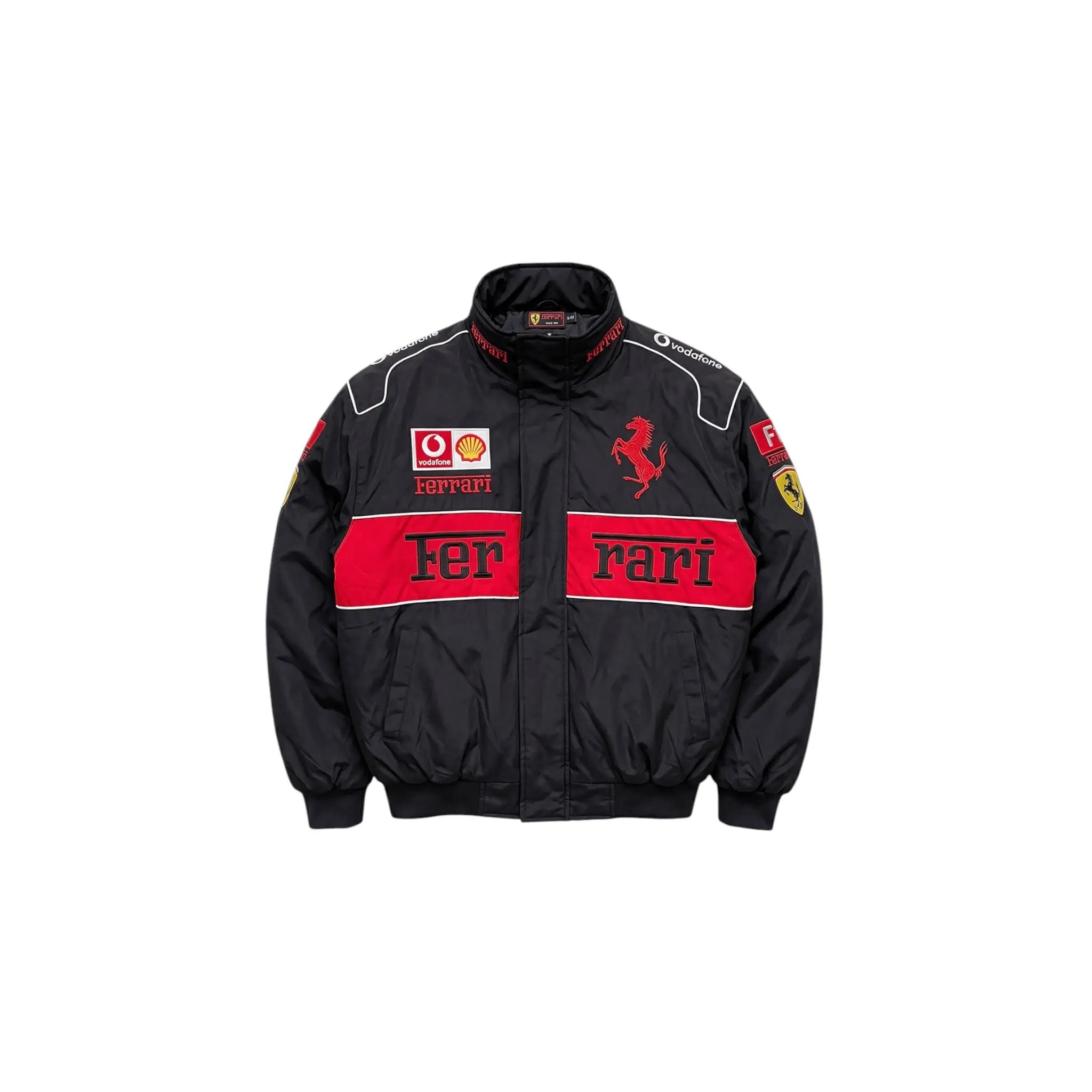 Ferrari F1 Vintage Racing Jacket - Black ZipCover Edition
