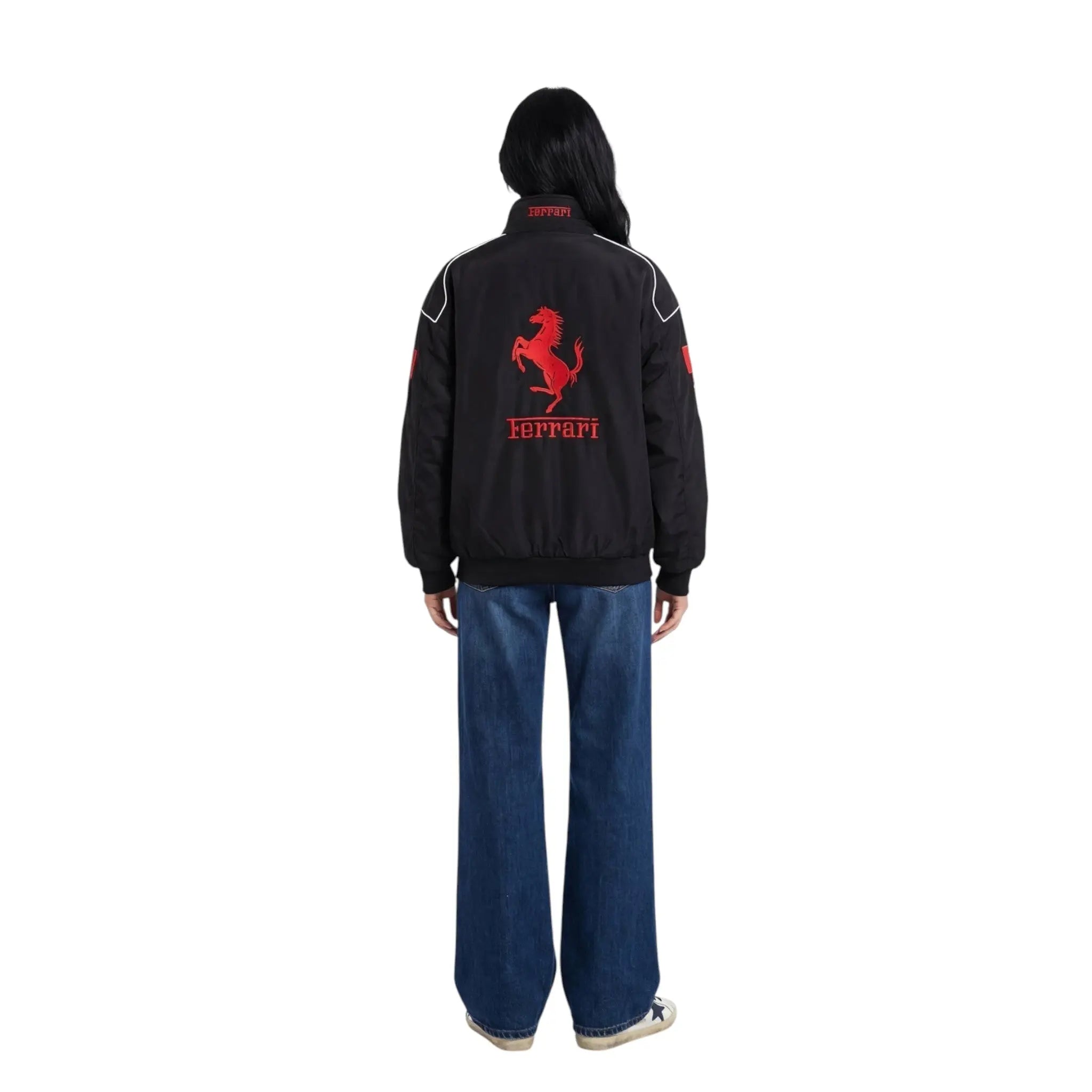 Ferrari F1 Vintage Racing Jacket - Black ZipCover Edition