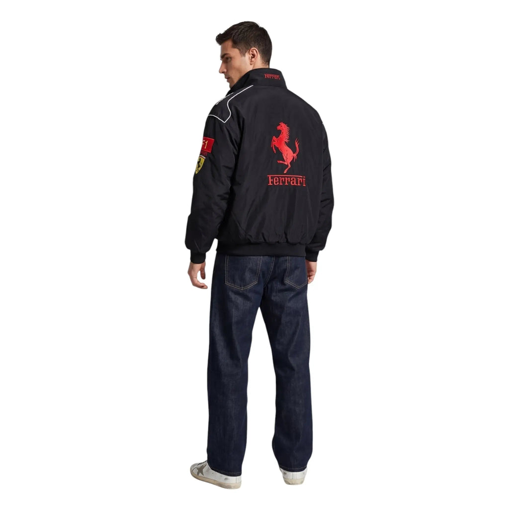 Ferrari F1 Vintage Racing Jacket - Black ZipCover Edition
