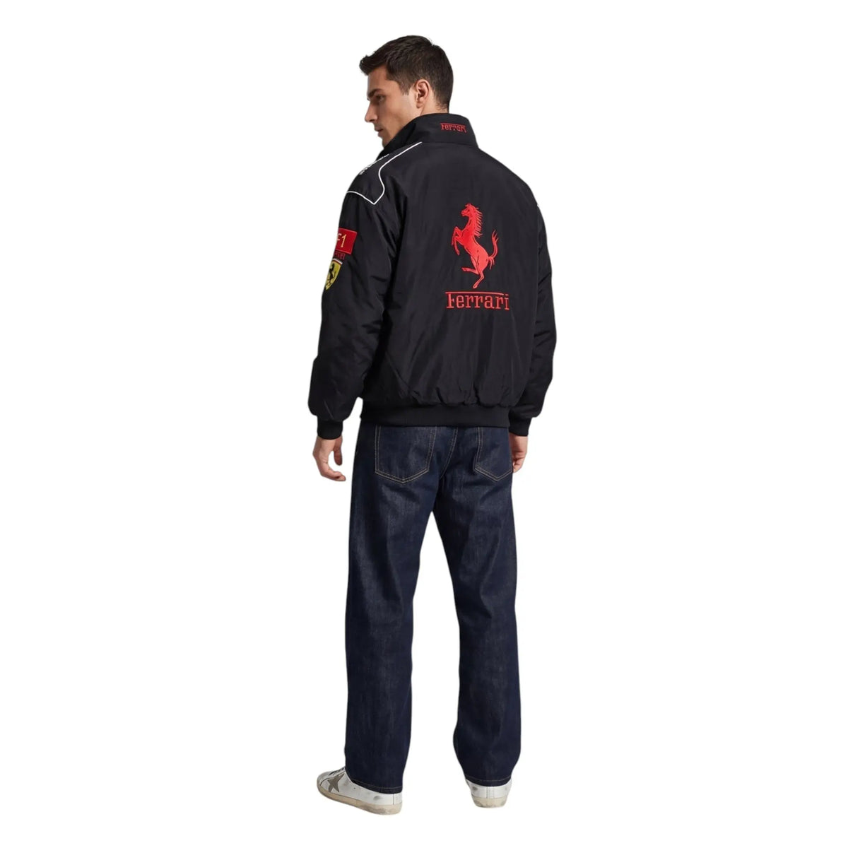 Ferrari F1 Vintage Racing Jacket - Black ZipCover Edition