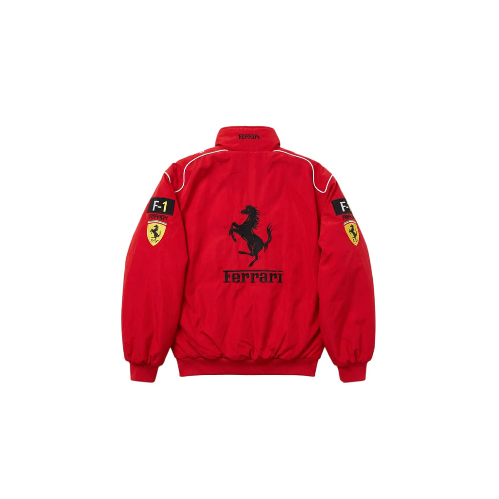 Ferrari F1 Vintage Racing Jacket - White ZipCover Edition