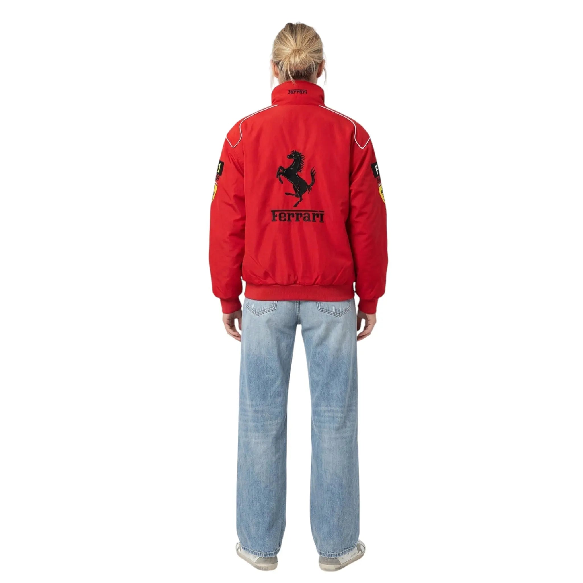 Ferrari F1 Vintage Racing Jacket - White ZipCover Edition