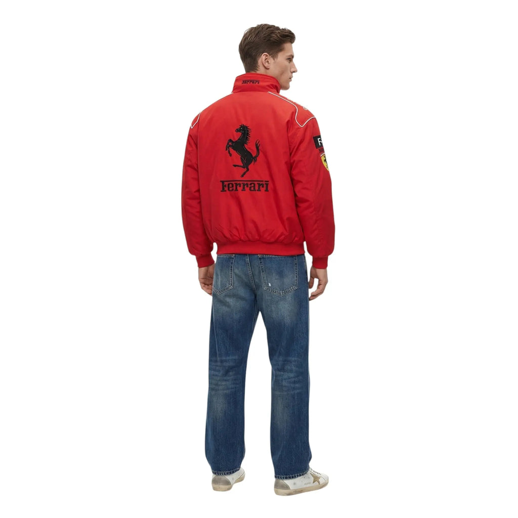 Ferrari F1 Vintage Racing Jacket - White ZipCover Edition