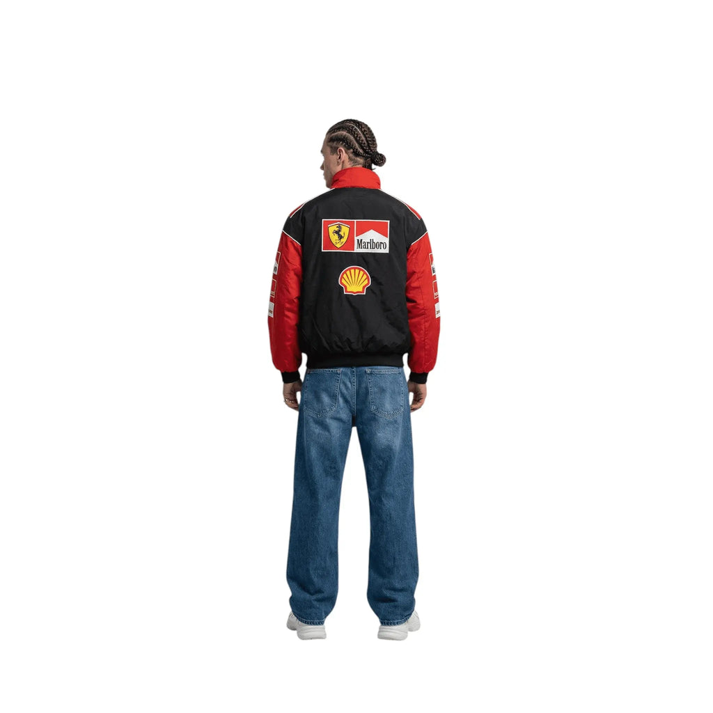 Ferrari F1 Vintage Racing Jacket - White & Red Edition