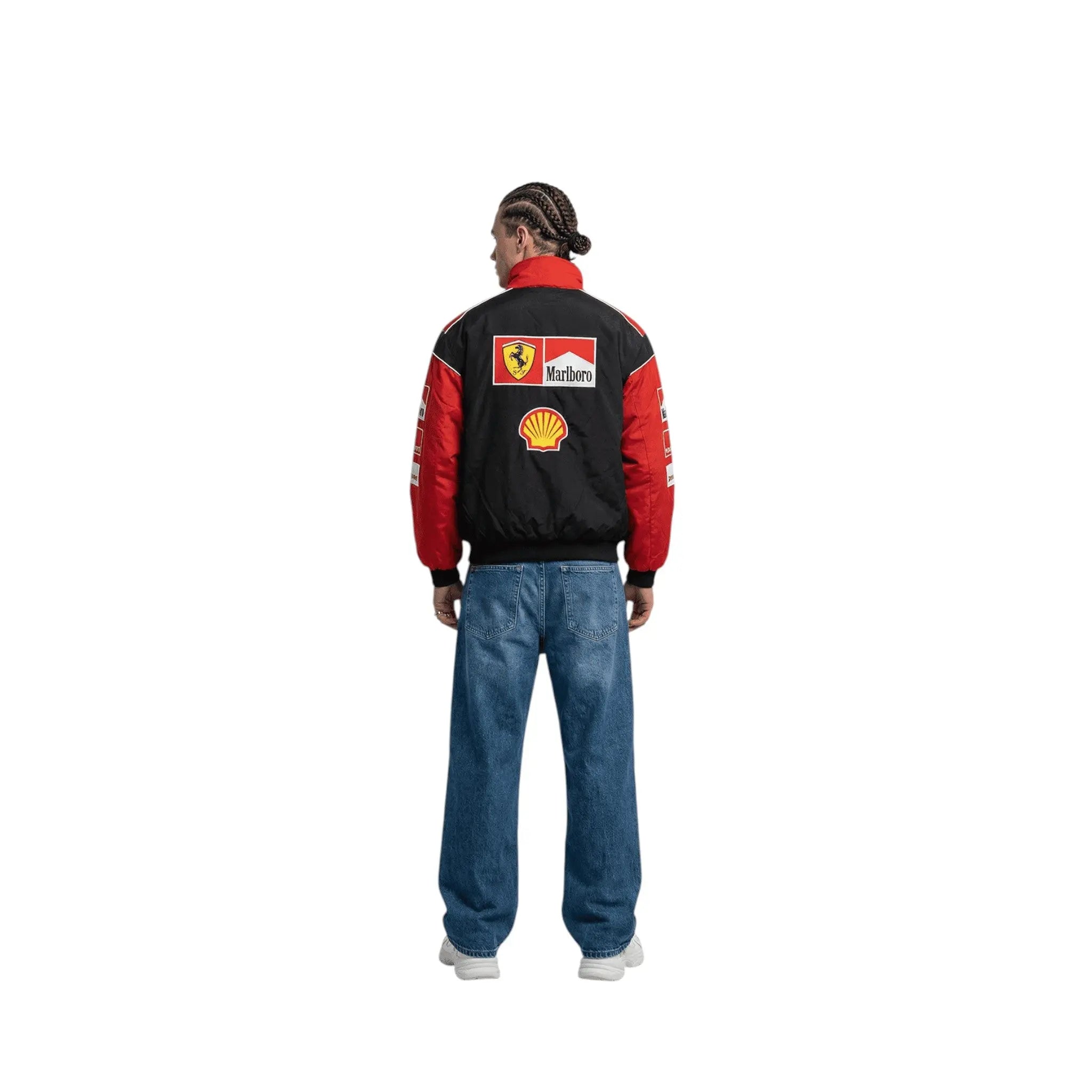 Ferrari F1 Vintage Racing Jacket - White & Red Edition