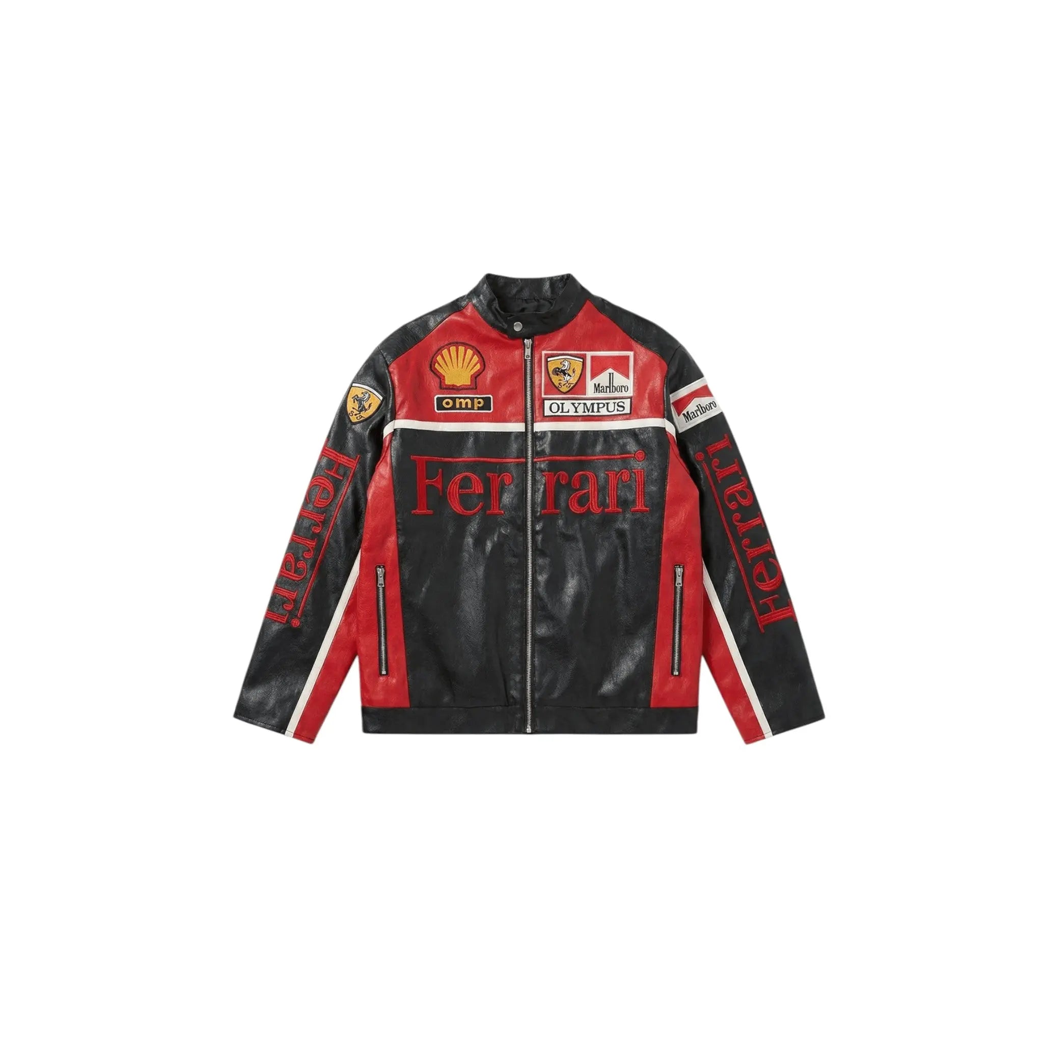 Ferrari F1 Vintage Racing Leather Jacket - Olympus Edition