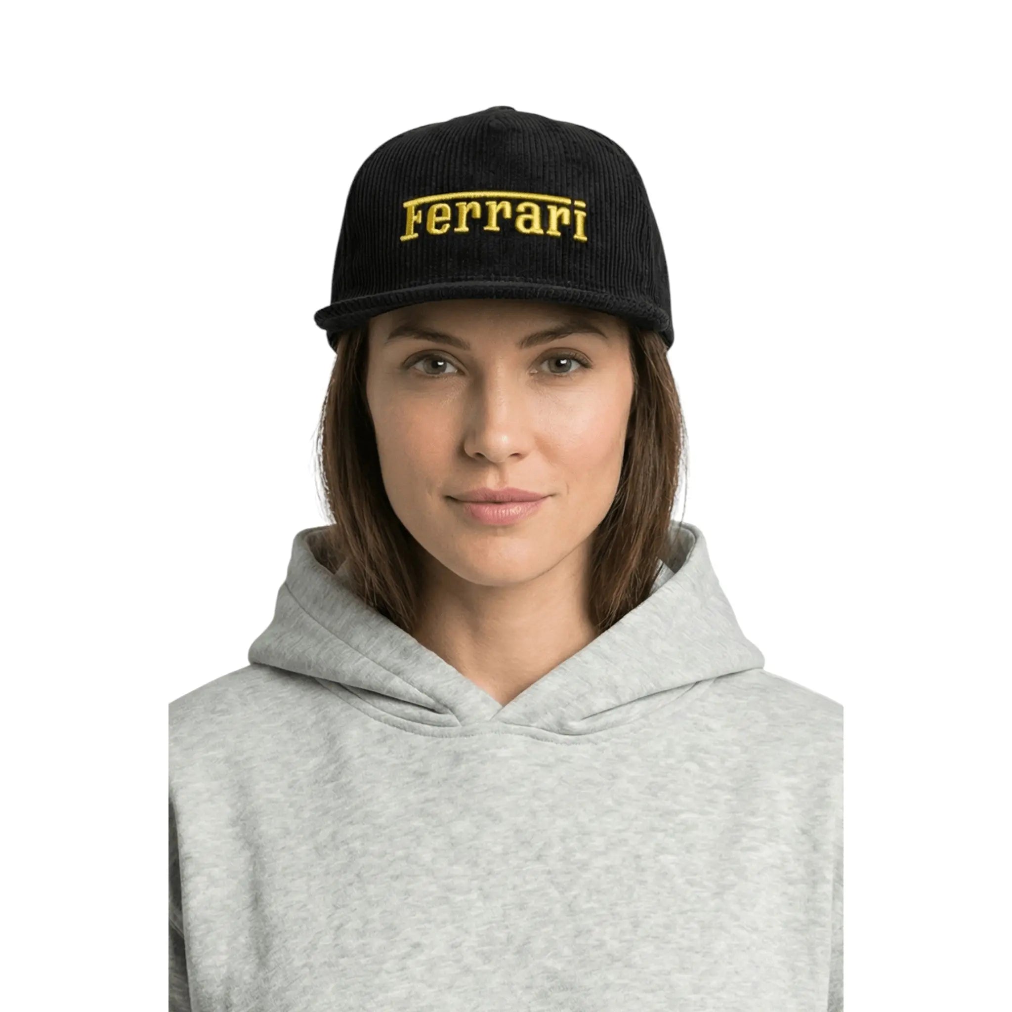 Ferrari Vintage Corduroy Cap – Black
