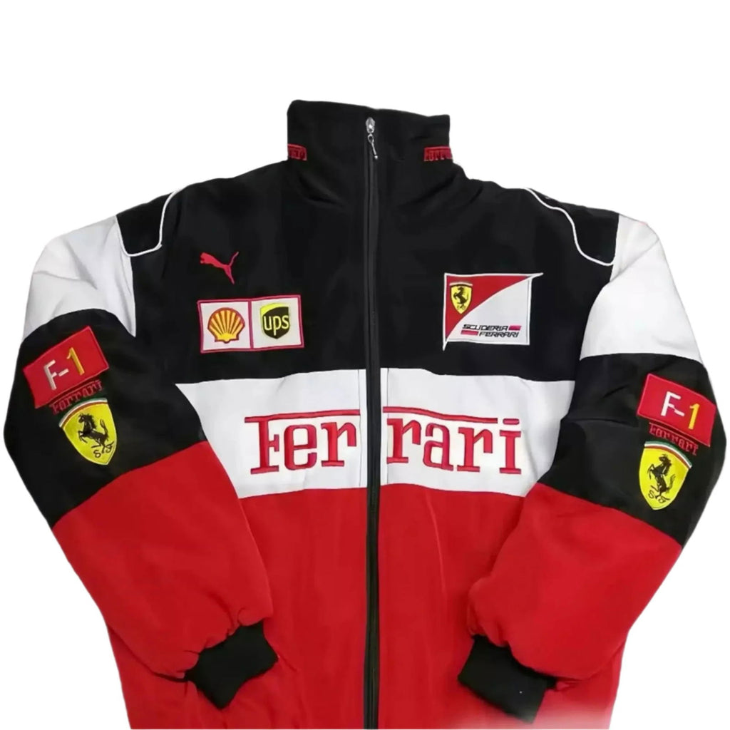 Ferrari F1 Fully Embroidered Jacket - Speedxcrafts – Speedx Crafts