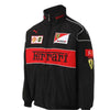 Ferrari F1 Vintage Black Jacket | Classic Motorsport Apparel - Speedxcrafts