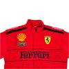 Ferrari F1 Vintage Embroidery Winter Racing Jacket - Speedxcrafts