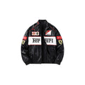 Ferrari F1 Vintage Leather Jacket - White Edition
