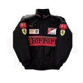Ferrari F1 Vintage Racing Embroidered Jacket - Speedxcrafts