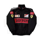 Ferrari F1 Vintage Racing Embroidered Jacket - Speedxcrafts