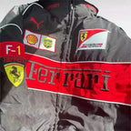 Ferrari F1 Vintage Racing Embroidered Jacket - Speedxcrafts
