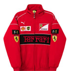 Ferrari F1 Vintage Red Jacket | Classic Motorsport Apparel - Speedxcrafts