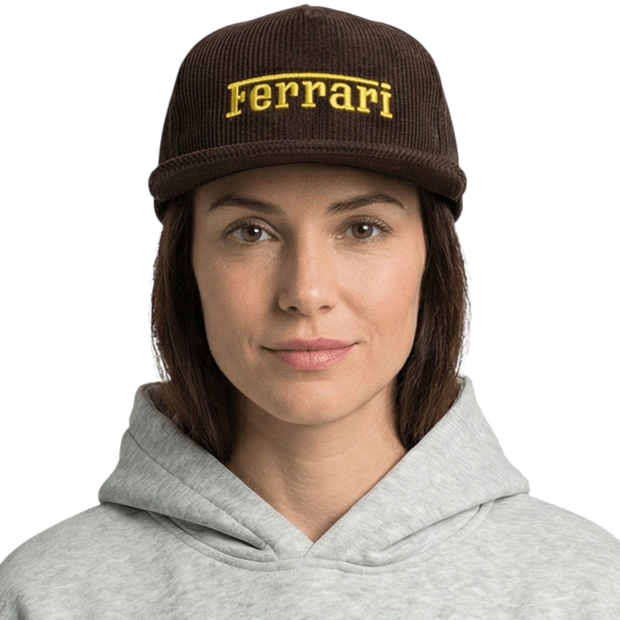 Ferrari Vintage Corduroy Cap – Brown