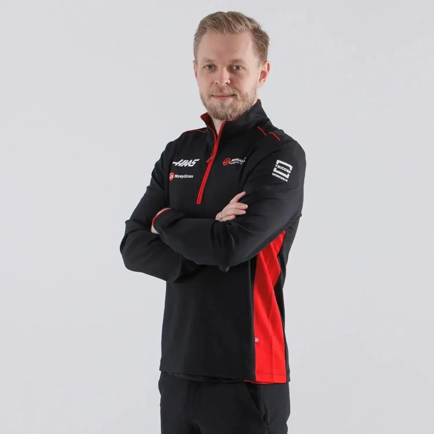 Fitted Zip Sweater / Haas F1 Team - Speedxcrafts