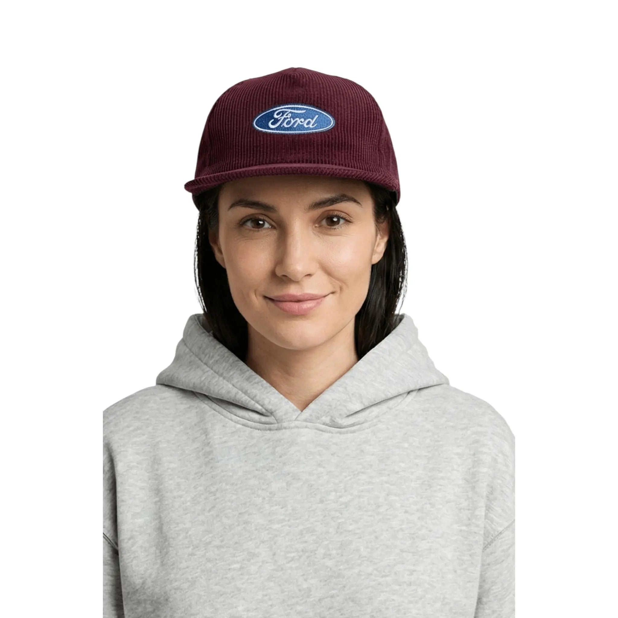 Ford Vintage Corduroy Cap – Burgundy