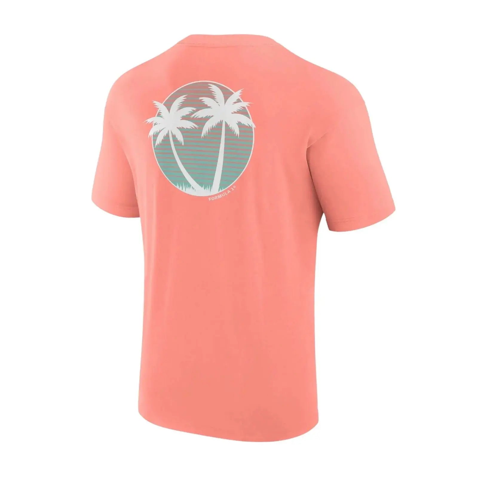 Formula 1 Beach Club Printed T-Shirt | Coral Official Merchandise - Speedxcrafts