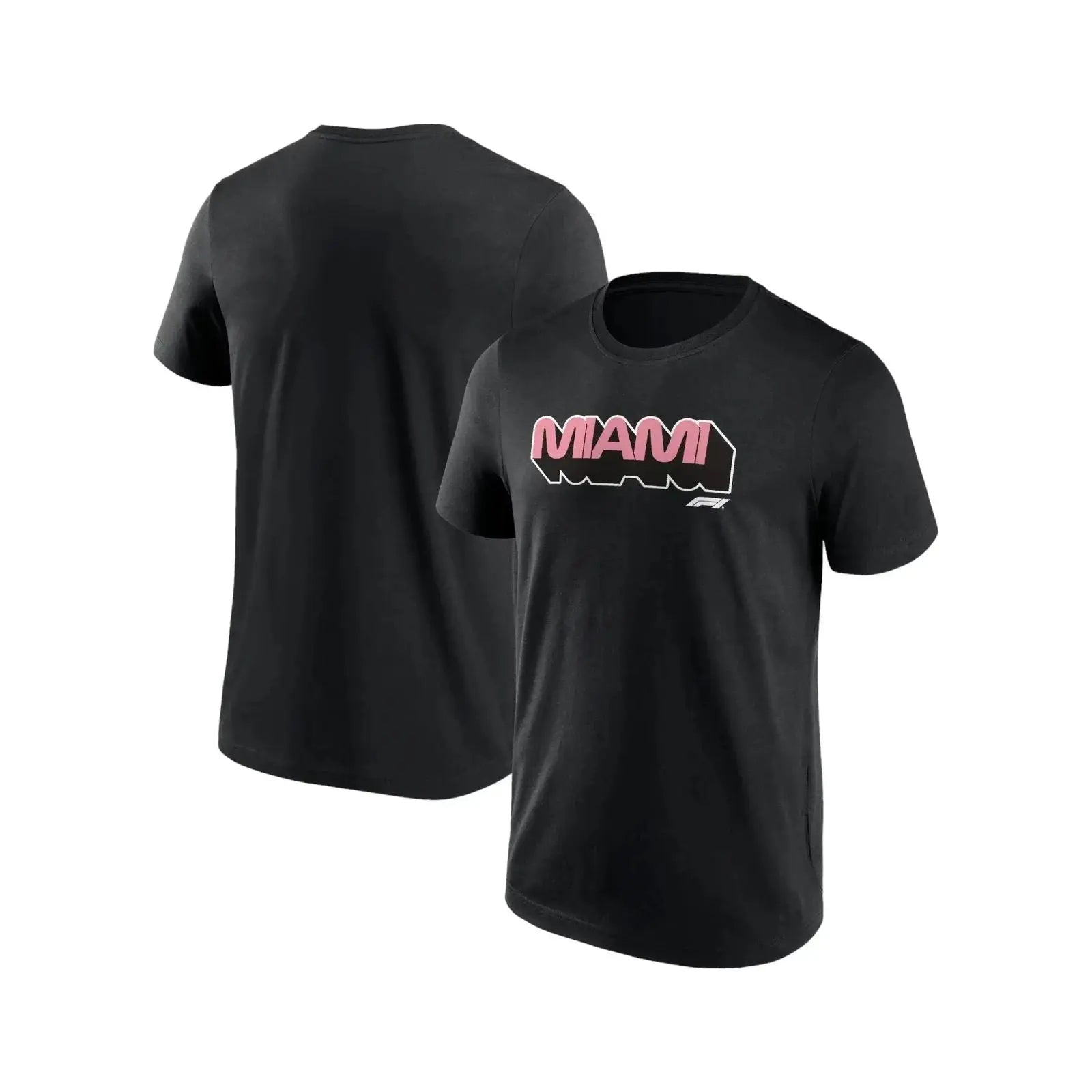 Formula 1 Miami Wordmark Graphic T-Shirt Black - Speedxcrafts