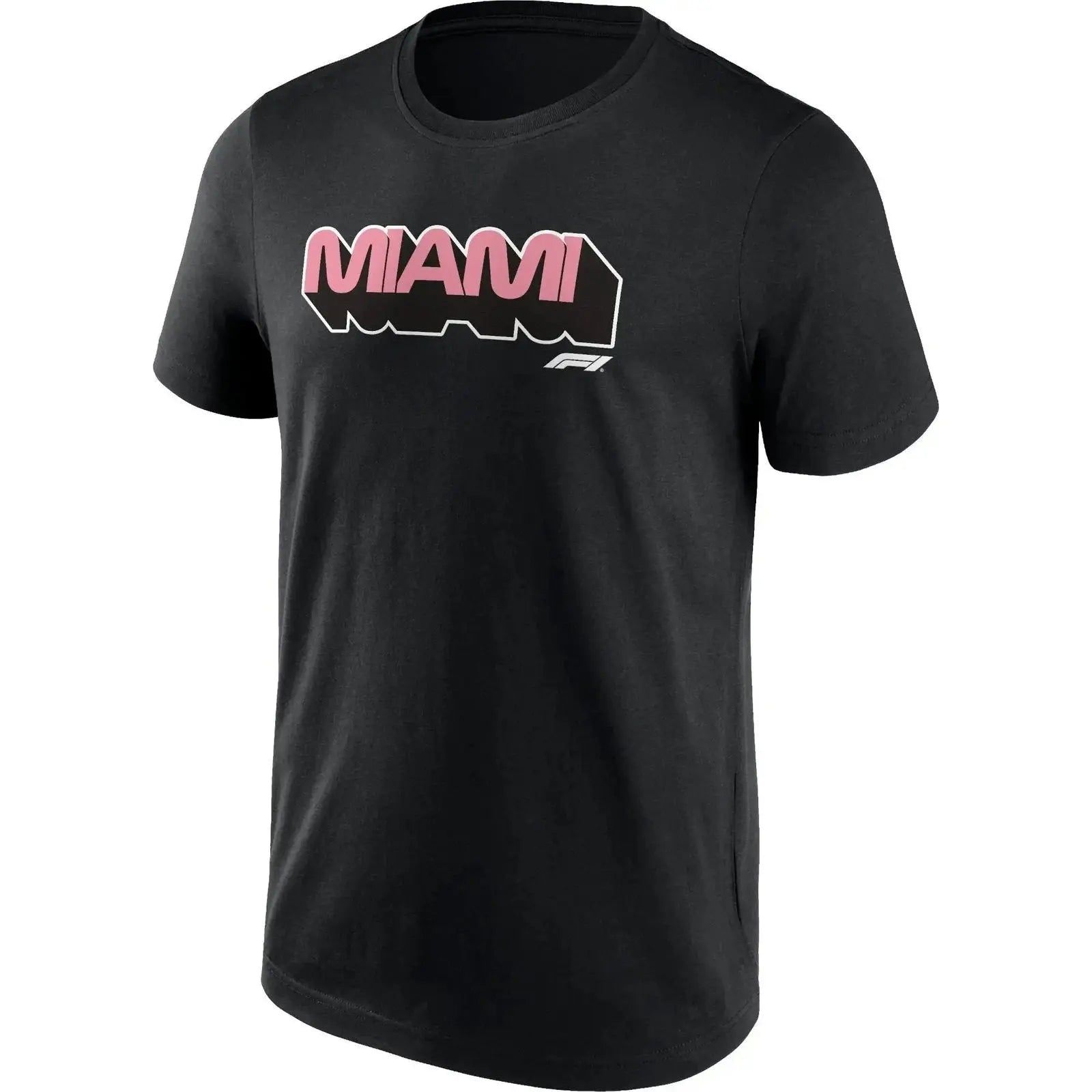 Formula 1 Miami Wordmark Graphic T-Shirt Black - Speedxcrafts
