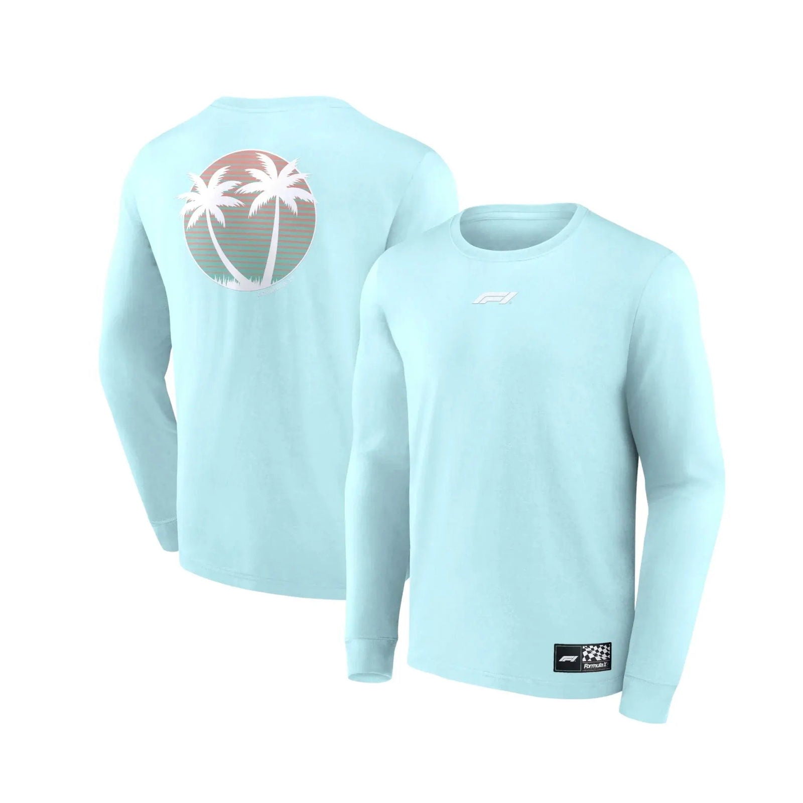 Formula 1 Beach Club Long Sleeve T-Shirt | Blue Official Merchandise - Speedxcrafts