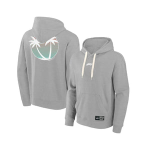 Formula 1 Beach Club Printed Hoodie | Gray Official Merchandise - Speedxcrafts