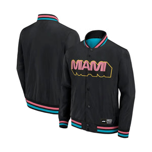 Formula 1 Miami Sateen Jacket | Stylish Lightweight F1 Outerwear - Speedxcrafts