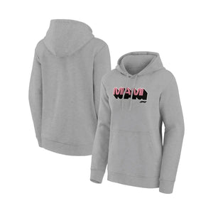 Formula 1 Miami Women's Crew Sweatshirt | Wordmark Graphic in Grey - Speedxcrafts