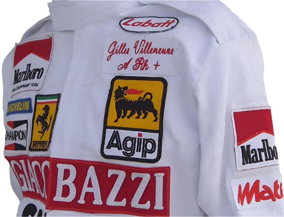 Gilles Villeneuve 1980 Replica Racing Suit | Ferrari F1 - Speedxcrafts