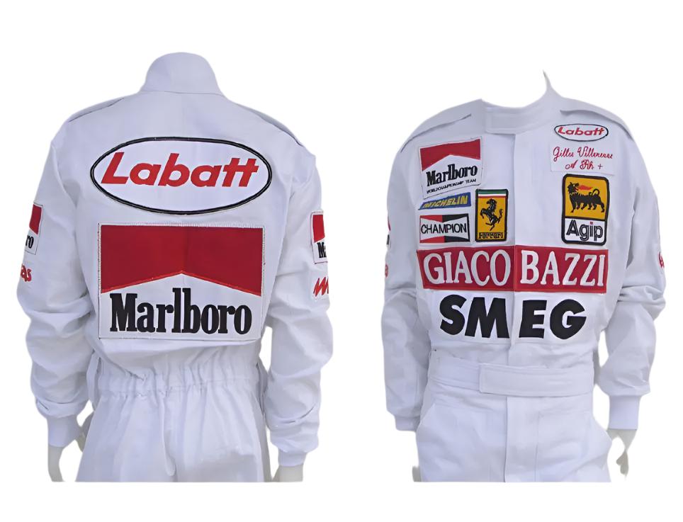 Gilles Villeneuve 1980 Replica Racing Suit | Ferrari F1 - Speedxcrafts