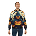 Halloween Jack O' Lantern Unisex Bomber Jacket - Festive Apparel - Speedxcrafts