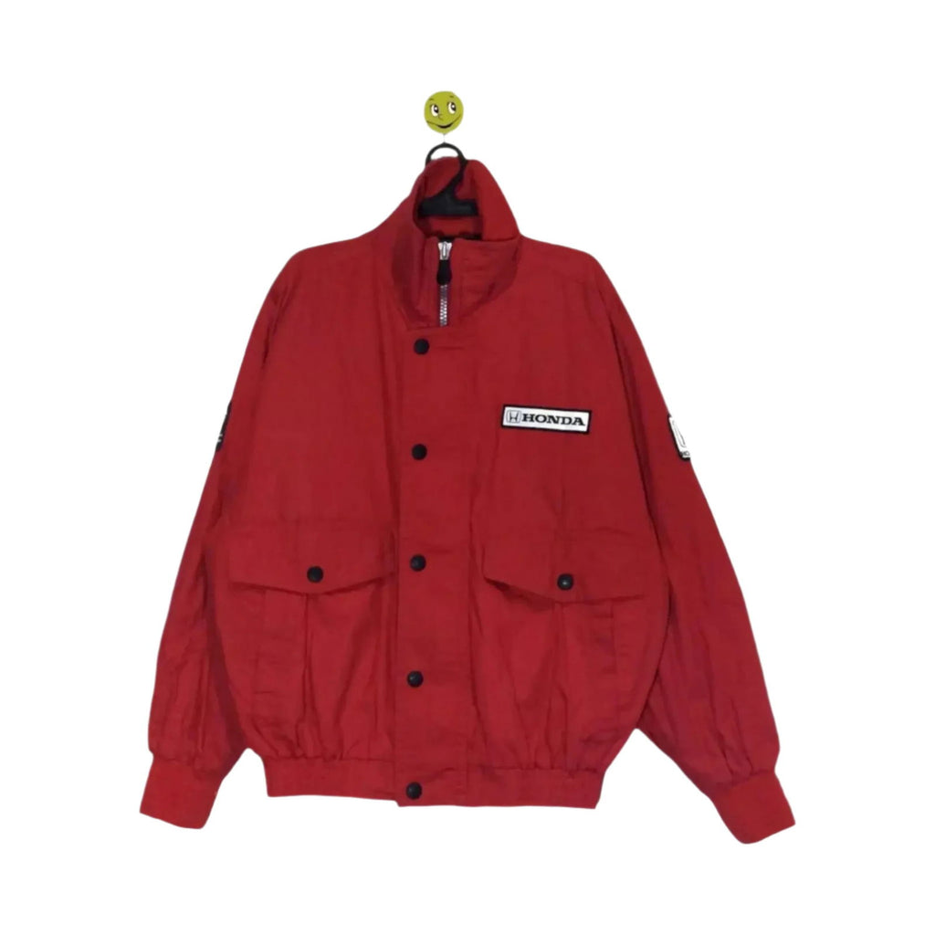Honda Grand-Prix Vintage Racing Embroidered F1 Team Jacket - Speedxcrafts